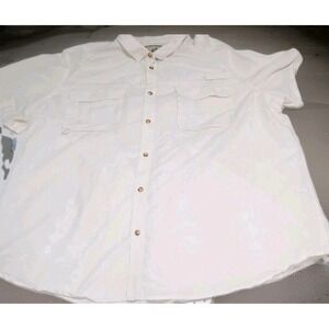 Tallwoods Mens Lightweight Vented Fishing Shirt 4XL Beige